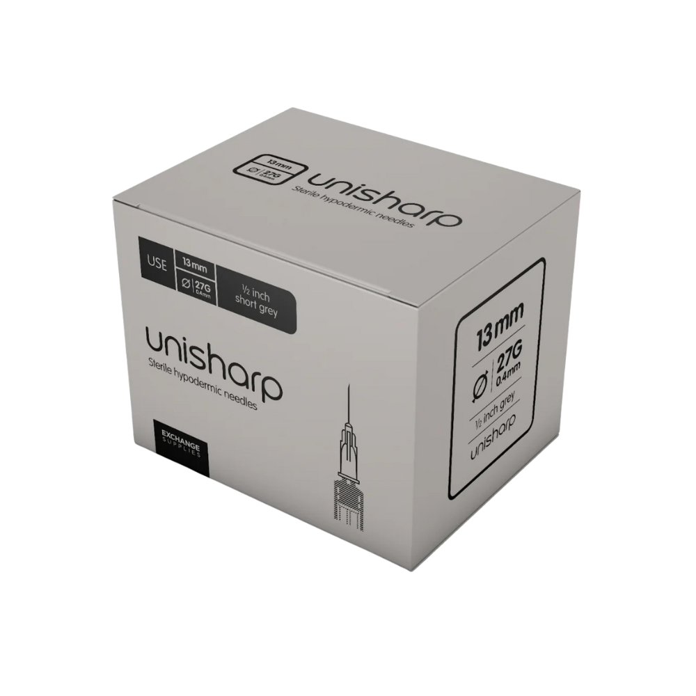 Unisharp Needle Grey 27g-13mm x 100