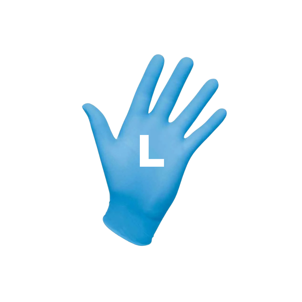 Blue Shield Vinyl Gloves Large 100