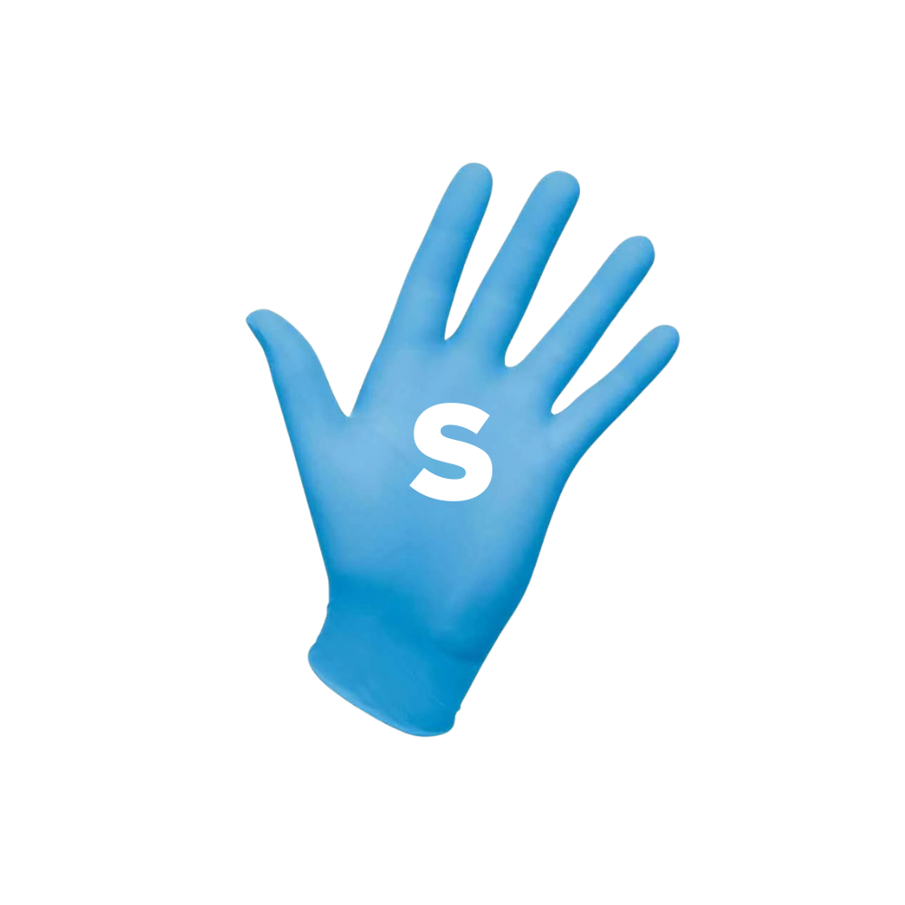 Blue Shield Vinyl Gloves Small 100